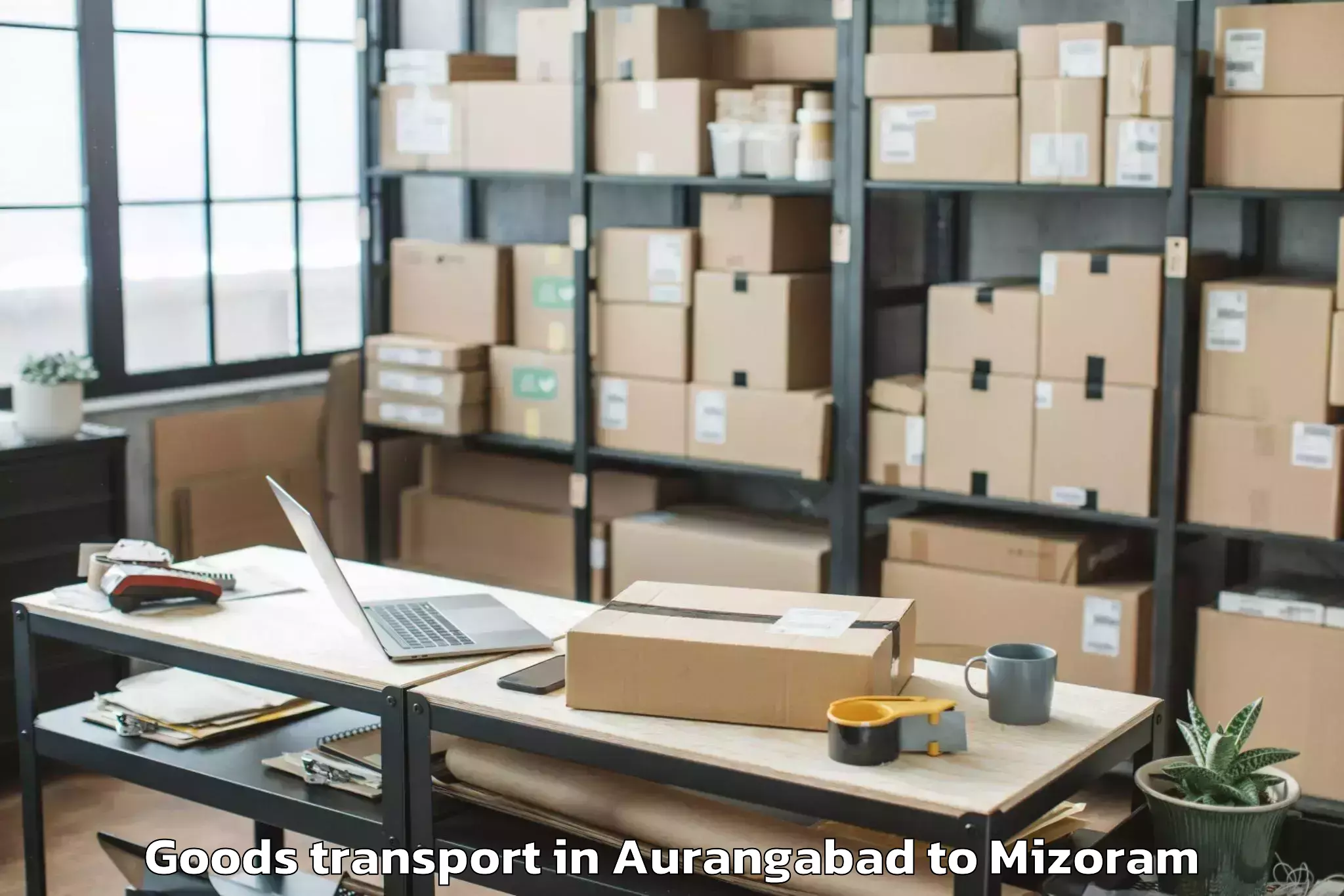 Book Aurangabad to Mizoram University Aizawl Goods Transport